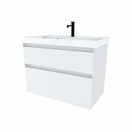 Тумба Подвесная Amica "КУБА" 2 Ящика Белый